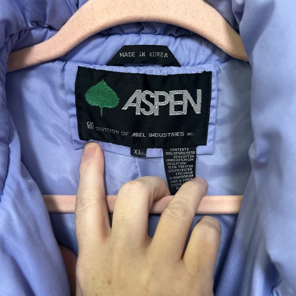 Vintage ASPEN Lavendar Quilted Puffy Coat XL (runs small) - Picture 2 of 16